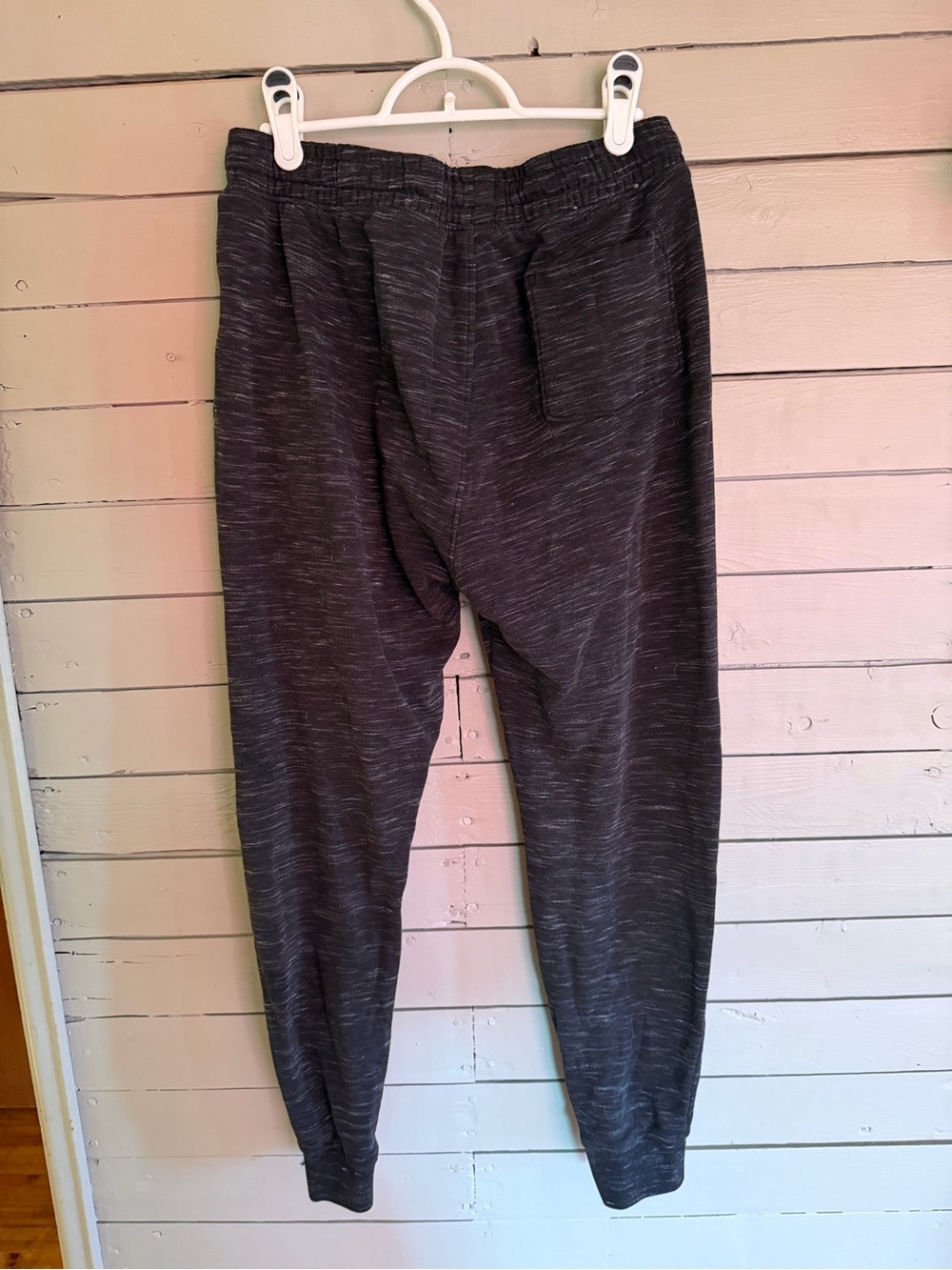 Aeropostale Black Heather Joggers with Branded Side Tape - Picture 2 of 3